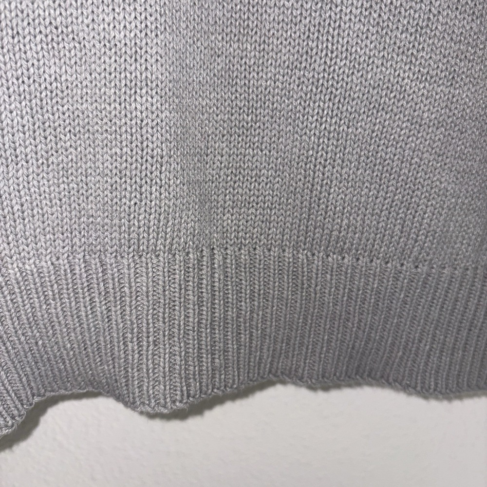 Polo Ralph Lauren Mens SweaterGray V-Neck‎ Long Sleeve Linen Cotton Blend XL - Picture 5 of 13